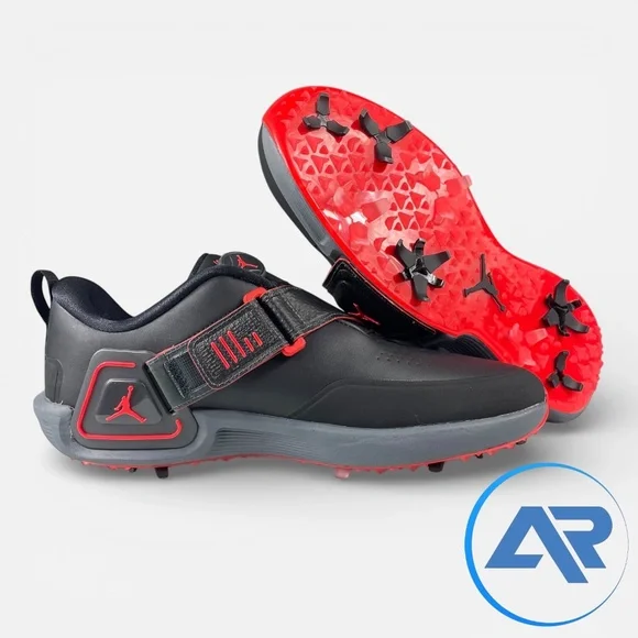 Nike Air Jordan Rev Golf Shoes Black Grey Infrared Men's Sizes FV6338-001